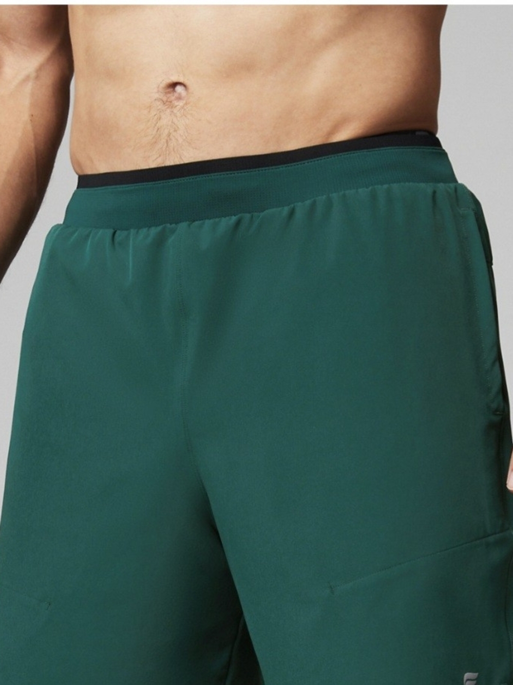 Fabletics Fundamental Short II 5" Unlined Deep Sea Green Men's Size S